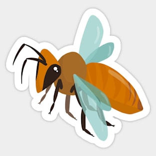 Flying Honeybee Sticker